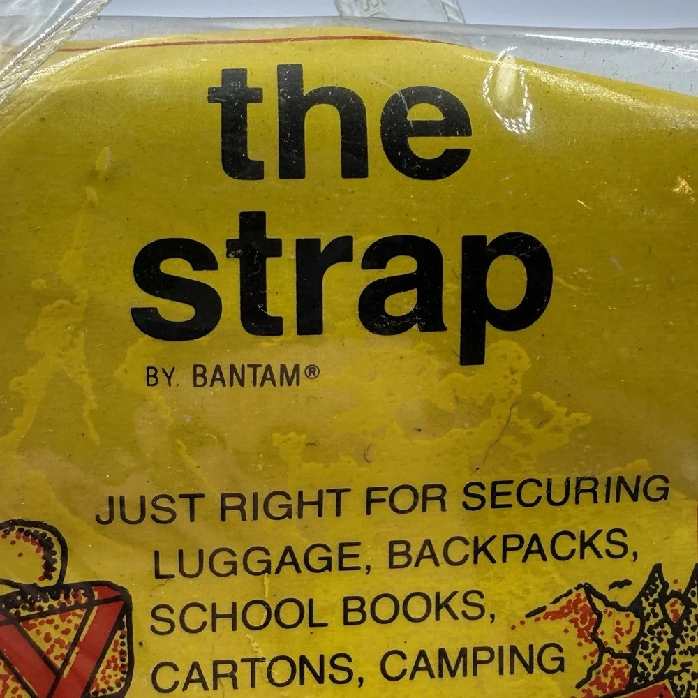 Vintage Bantam The Strap Rainbow Luggage Backpack Tie Down Strap Taiwan NOS